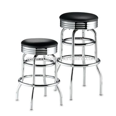 Chrome and Vinyl Stools