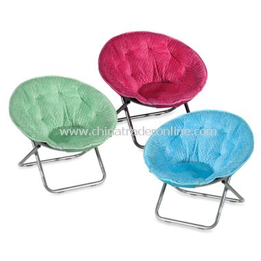 Dotted Plush Saucer Chair from China