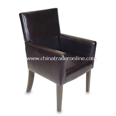 Faux Leather Club Chair