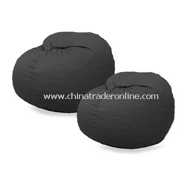 Fuf Black Microsuede Chair