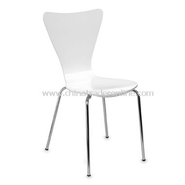 Legare White Bent Plywood Chair