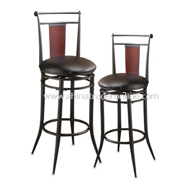 Manhattan Black Swivel Stools