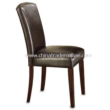 Parson Brown Faux Leather Chair