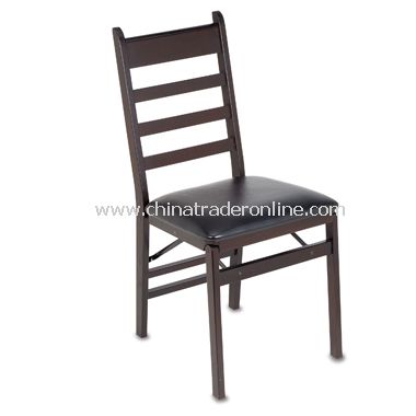 Wood Folding Chair with Padded Seat