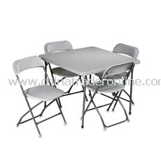 5-Piece Folding Table and Chairs Set from China