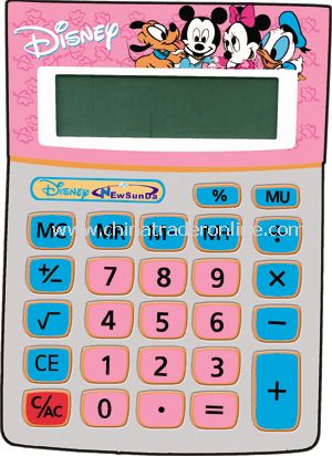 Desktop Calculator with Cute Cartoons