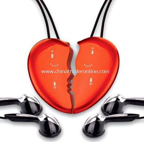 Heart Shape Necklace Music MP3 Player