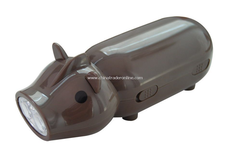 Pig-shaped Hand-pressed Flashlight