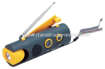 Dynamo LED Torch with AM/FM Radio from China