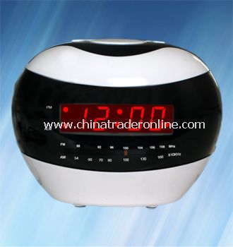 AM/FM LED Alarm Clock Radio from China