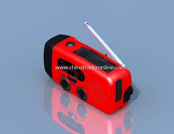 Solar Hand Crank Flashlight Radio from China