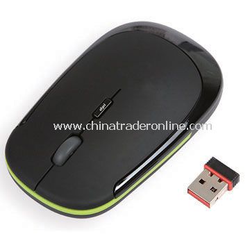 2.4G Wireless Optical Mouse in Flat Shape