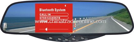 Bluetooth Rearview Mirror with Wireless Parking Sensor