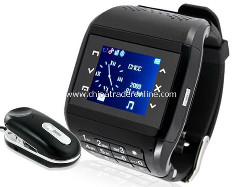 Dual SIM Card Quad Band Watch 1.5 Inch Touch Screen Mobile Phone