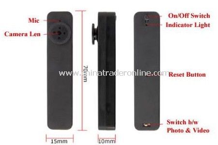 Slim Mini Hidden Button Camera