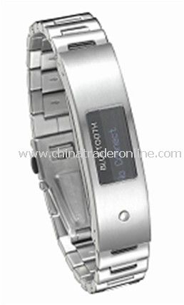 Metal Bluetooth Bracelet With OLED, Callers ID Display from China