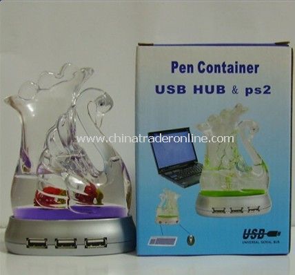 Pen Holder 4 Port USB HUB