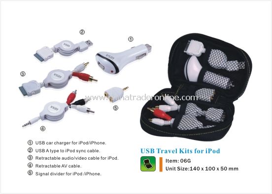 USB Travel Kit for ipod from China