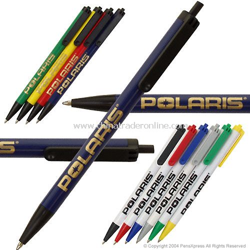 Great Colors available in this Retractable Promotional Pen