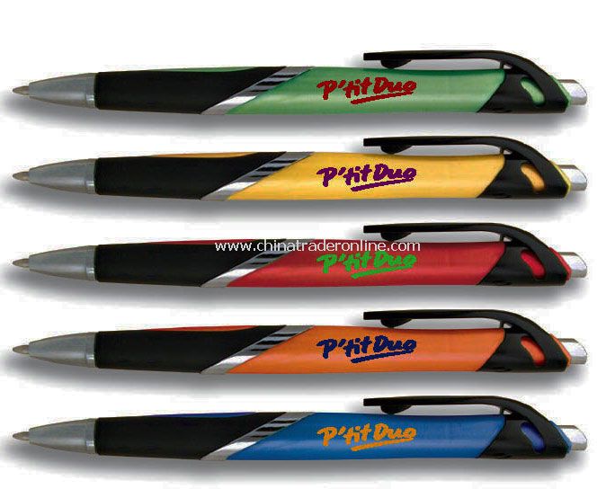 Retractable Pen with bright colored barrel from China