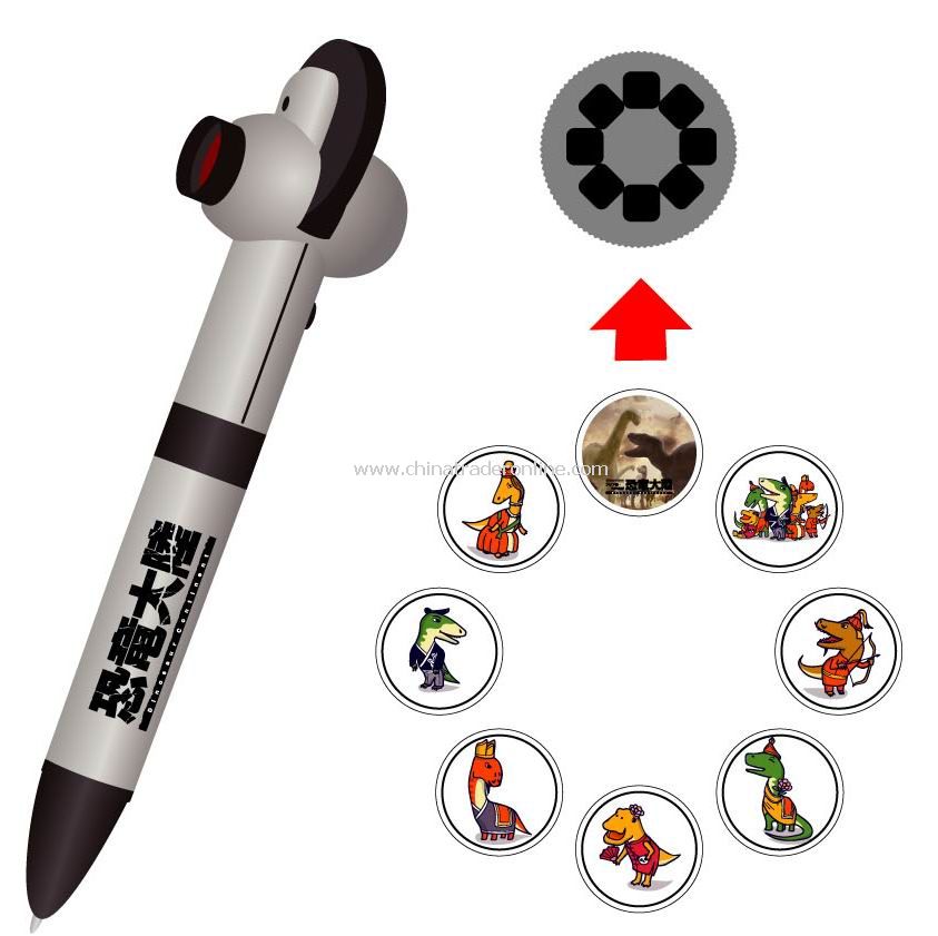 Projector Pen with Eight Image