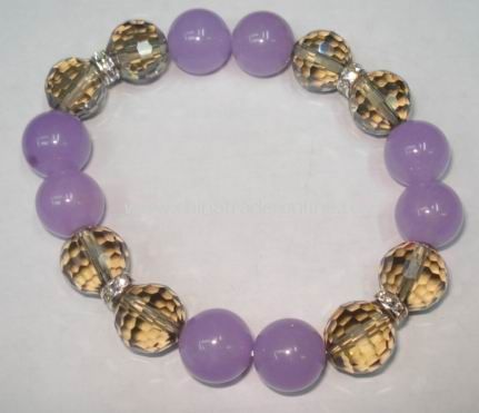 Crystal and Stone Bracelet from China