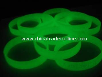 Silicone Fluorescent Bracelets from China