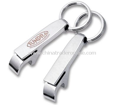 Chrome Classic Bottle Opener Keychain from China