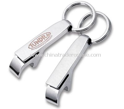 Chrome Classic Bottle Opener Keychain