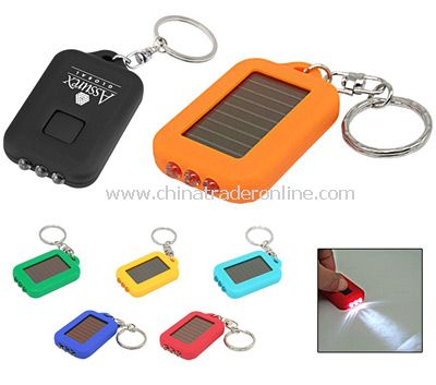 Colored Solar Powered LED Keylight from China