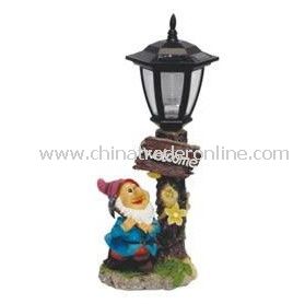 Solar Dwarf Light, Solar Resin Light, Solar Sculpture Light, Solar Decorative Light