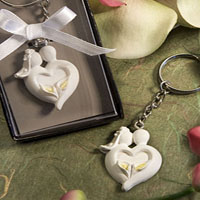 Wedding Keychain & Keyring - Bride & Groom