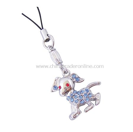 Delta Metal Dog Mobile Phone Charms from China