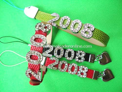 New Diamond Letter Mobile Phone Charms from China