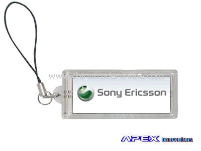 100% Waterproof LCD Solar Keychain With Image Blinking And Mobile Phone Strap from China