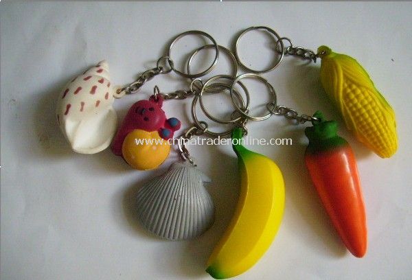 PU Foam Vagetable Key Chain from China