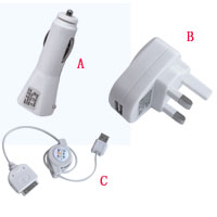 Accessories for iPod - 3 in 1 Charger for iPod from China