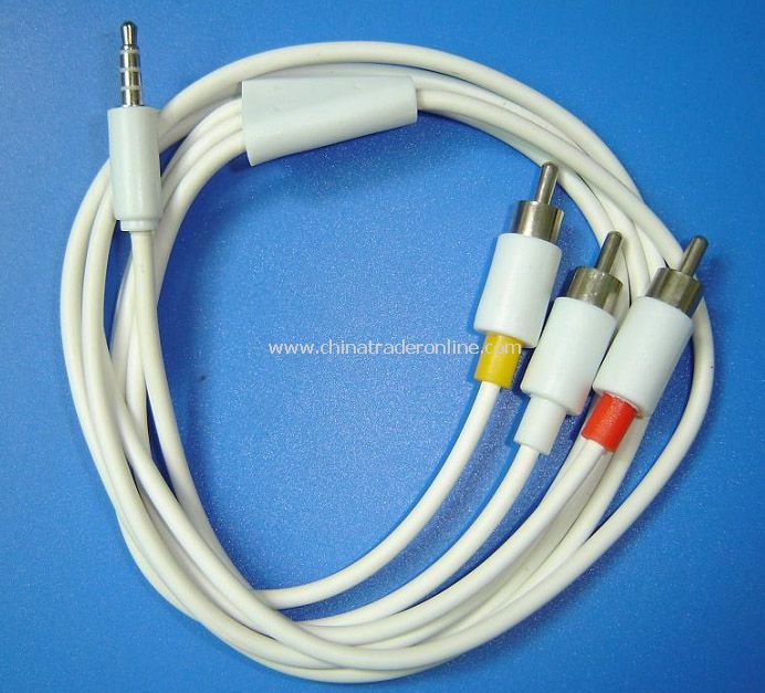 AV Cable for iPod (3 RCAs)
