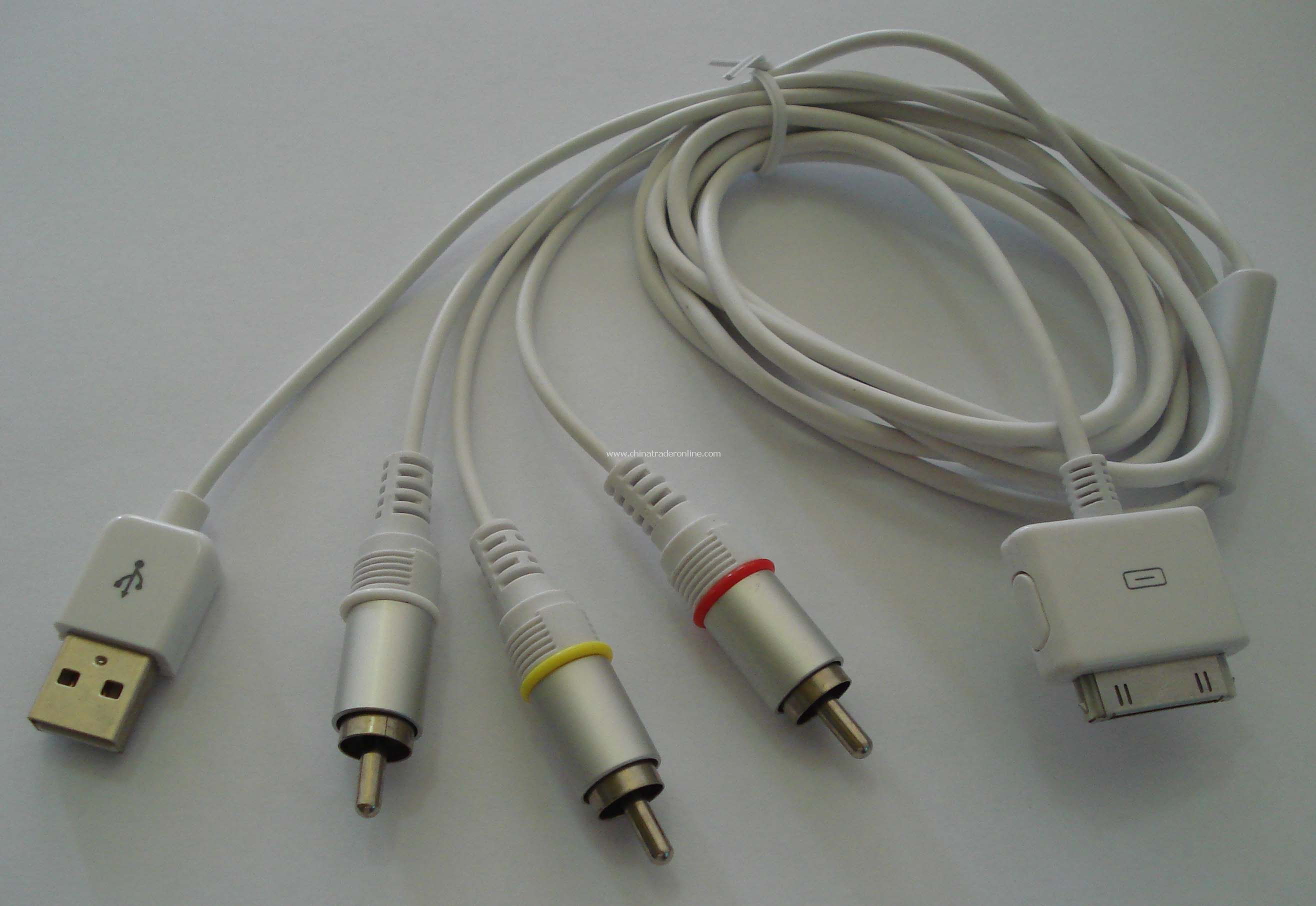 USB & AV Cable for iPhone iPod