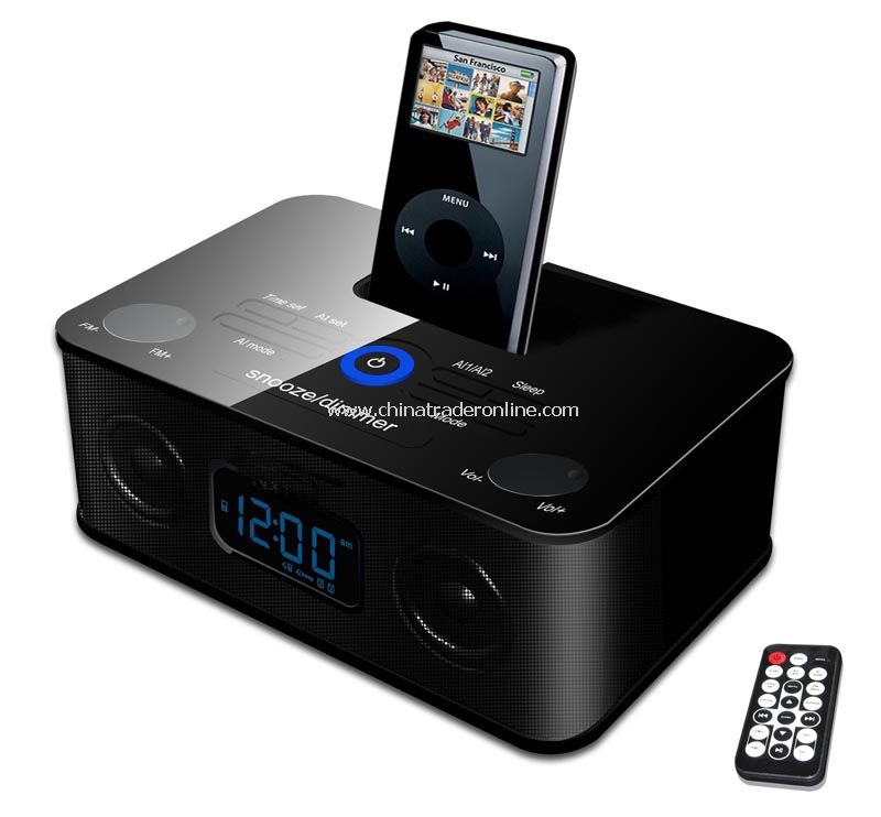 iPod & iPhone Docking Speaker With Clock, Alarm, Fm Radio