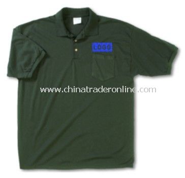 Jersey Knit Polo with Pocket, Colored from China