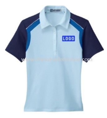 Ladies  Color-Block Polo from China