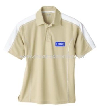 Polo Shirt - Mens Performance Pique Color Block from China