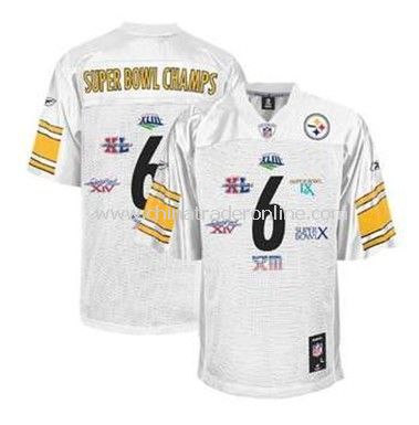 Pittsburgh Steelers 6-time Super Bowl Champs White Jerseys