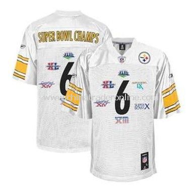 Pittsburgh Steelers 6-time Super Bowl Champs White Jerseys from China