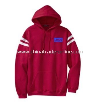 Pullover Hooded Sweatshirt with Mesh Arm Stripe from China