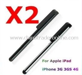 2 x STYLUS PEN FOR iPhone 4 4G 3G 3GS iPod Touch iPad from China