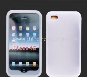 NEW CLEAR WHITE SILICONE CASE COVER SKIN For Apple iPhone 4 4G from China