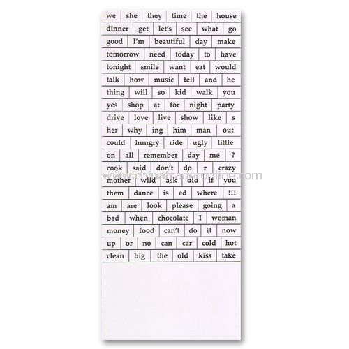 116 Word Household Message Magnets