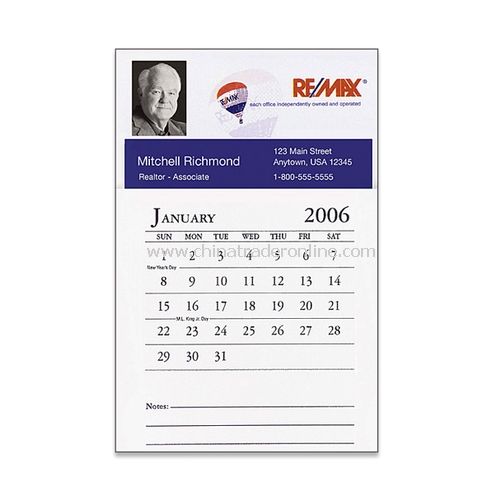 Business Card and Calendar Magnet
